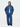 Hemp blend workwear jacket / curved pants set