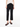 Slim fit cropped flared pants black