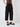 Washed finish tapered cropped pants