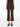 Slim fit cropped flared pants brown