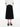 Panelled cotton midi skirt