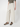 Pure cotton twisted cut straight-leg cropped pants