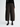 Double-face wool curved-leg trousers