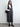Australian wool cotton V-neck cocoon dress