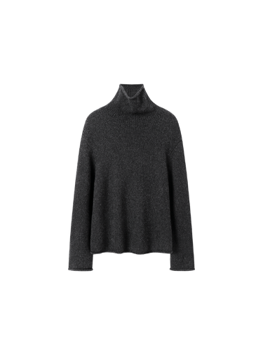 Lightweight alpaca wool turtleneck sweater