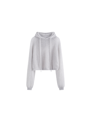 Sheer mohair hoodie