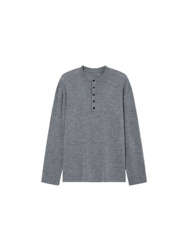 Australian silk wool blend relaxed knit top