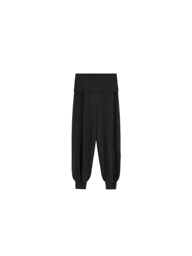 Fold-waist balloon pants