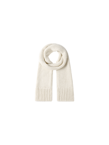 Chunky wool scarf