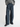 Waxed cotton washed curved cargo trousers