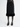 Fur-hem faux suede skirt