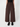 Pure cotton twisted cut straight-leg cropped pants