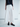 Structured cotton pleated wide-leg pants