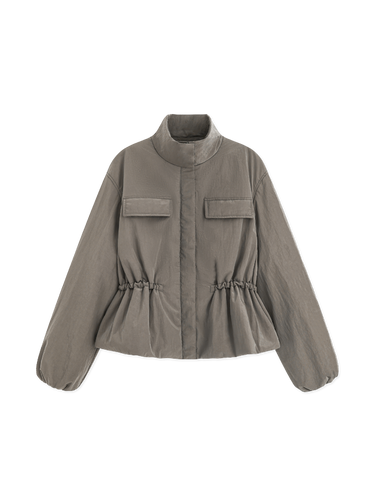 Cinched safari padded jacket