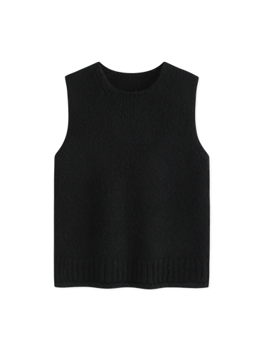 Alpaca wool knit vest