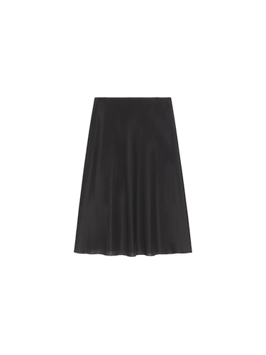 Fluid sheer midi skirt
