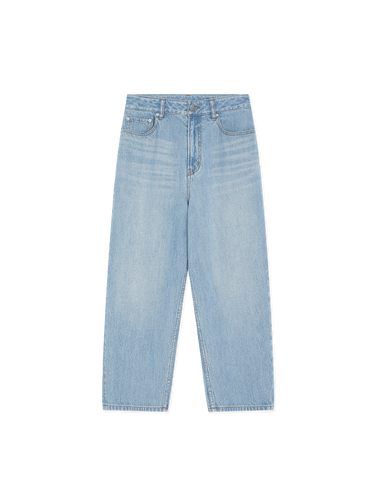 Cropped tapered jeans