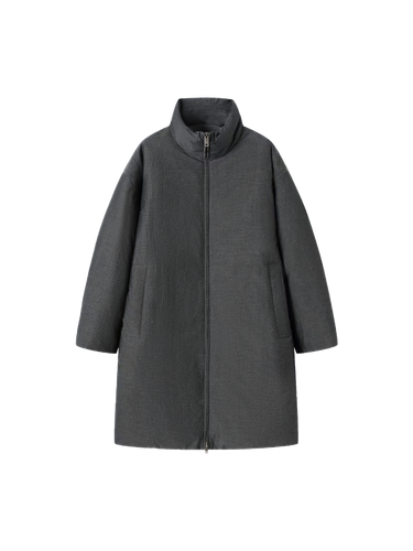 Puffer minimalist 90 white goose down long coat