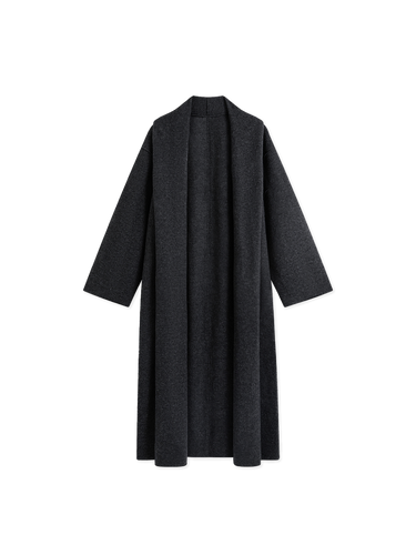 Fulled Merino robe coat