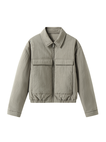 Padded utility bomber jacket