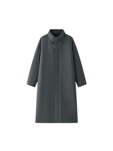 Lightweight unisex outdoor insulated high-neck oversized cotton jacket