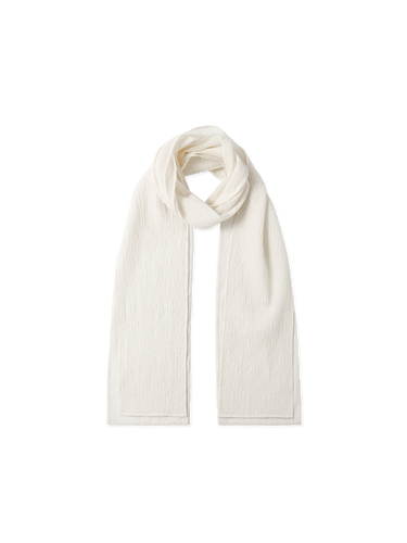 Wool and gauze scarf