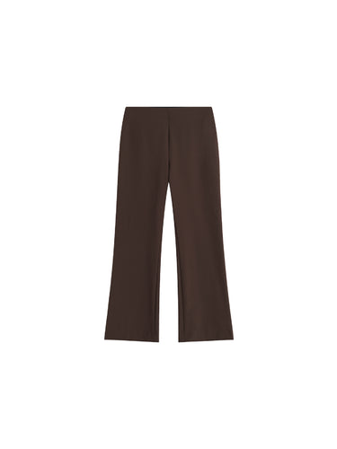 Fleece kick-flare trousers