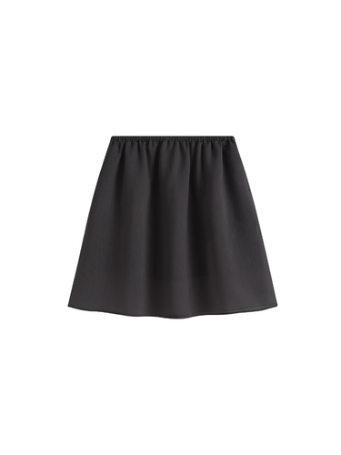 Sheer shirred skirt