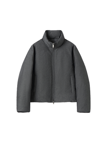 Puffer minimalist 90 white goose down short jacket