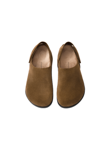 Suede leather slingback clogs shoes