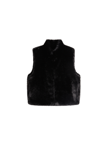 Faux fur vest