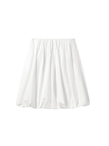 Crinkled cotton bubble skirt
