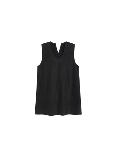 Shimmer U-neck tank top